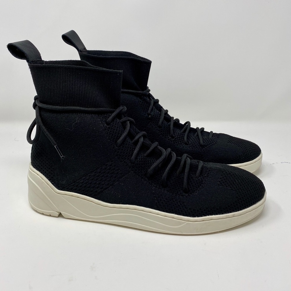 J/Slides NYC Black Hi top Textured Sock Sn…